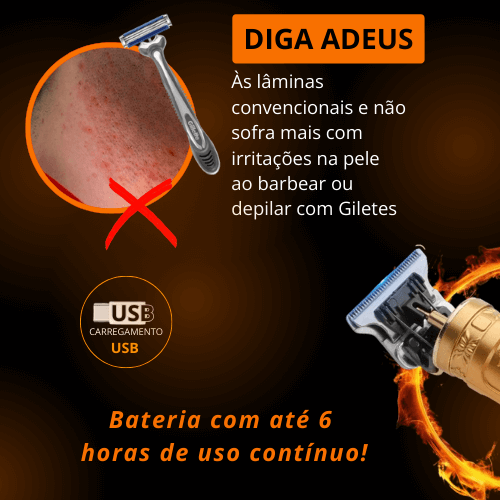 Máquina de Cortar Cabelo Profissional: À Prova d'Água, Longa Duração de Bateria e Precisão Excepcional