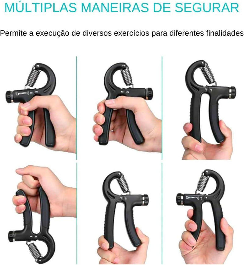 Hand Grip Com Mola Ajustável - Fisioterapia, Fortalecimento, Antebraço, Mãos, Punho e Exercício de Força - Zentter