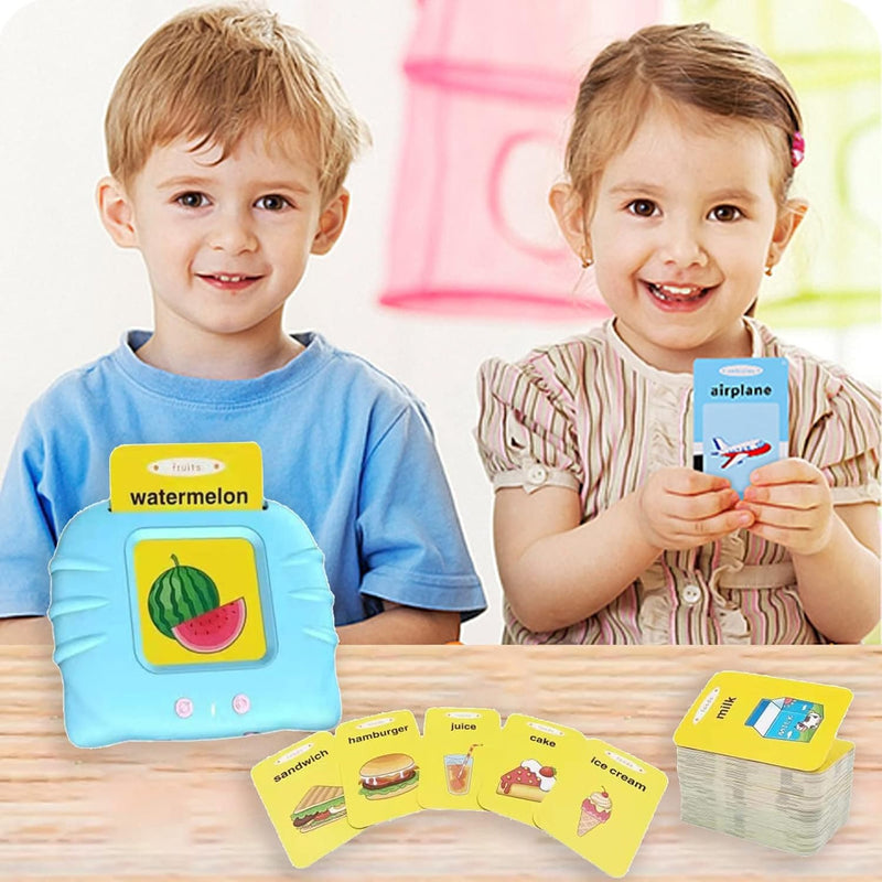 FlashCards Sonoros Interativos - Brinquedo Educativo Bilingue para Crianças Aprenderem Brincando