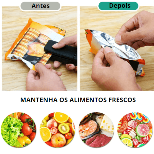 SealPro™️: Selador de Sacos USB para Alimentos Frescos - Zentter