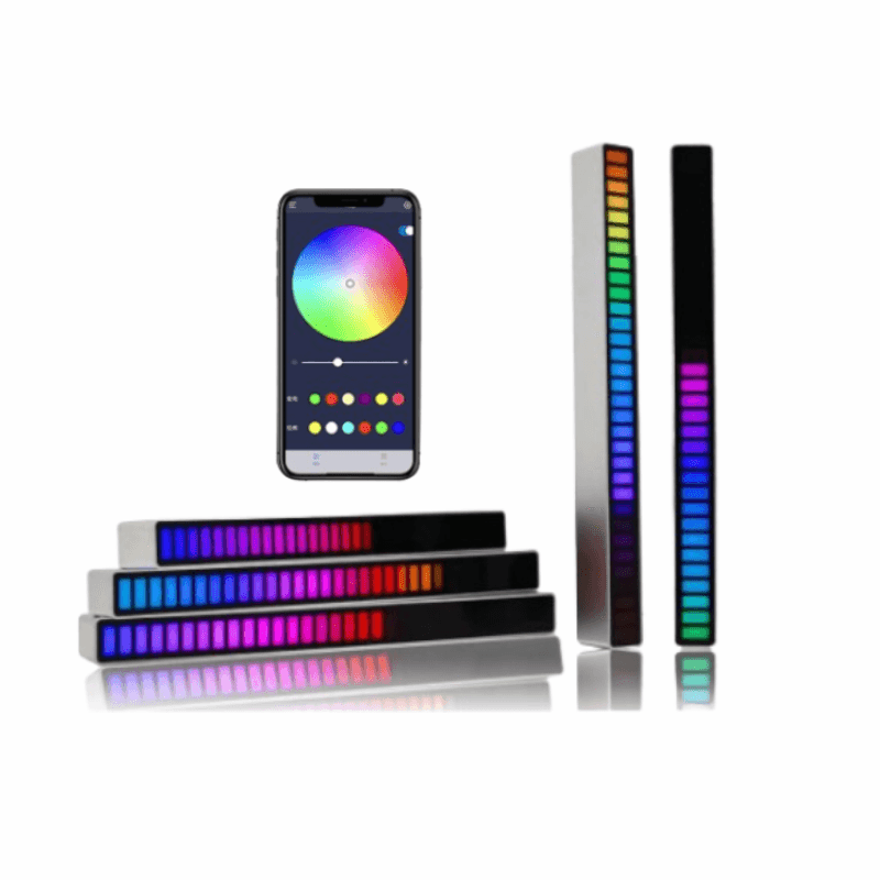 GameWave - Luz Sincrônica com Ritmo de Cores RGB, com musica e Controle por Voz - Zentter