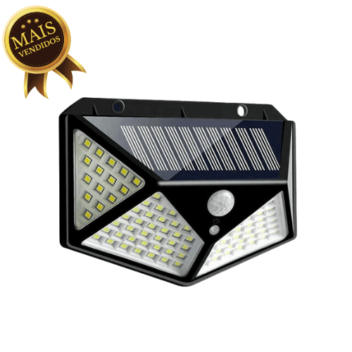 Luminária Solar LED - Carregamento Solar, Sensor de Movimento e Refletor LED®️