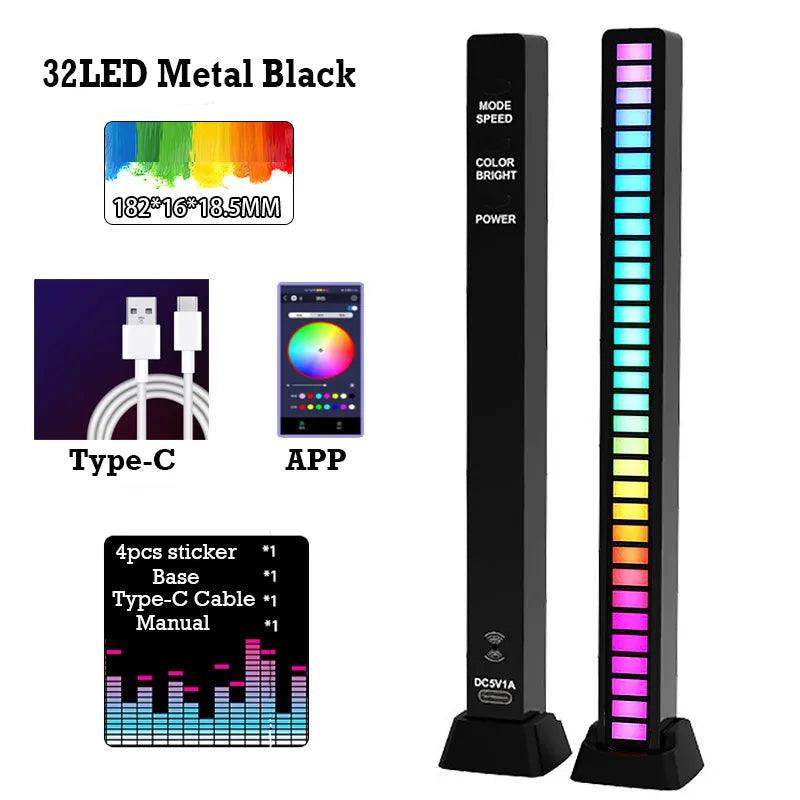 GameWave - Luz Sincrônica com Ritmo de Cores RGB, com musica e Controle por Voz - Zentter