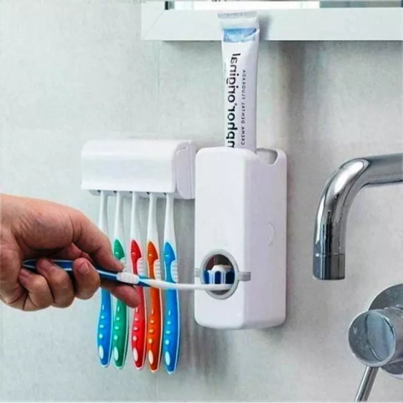 Suporte Automático para Creme Dental e Escovas - Zentter