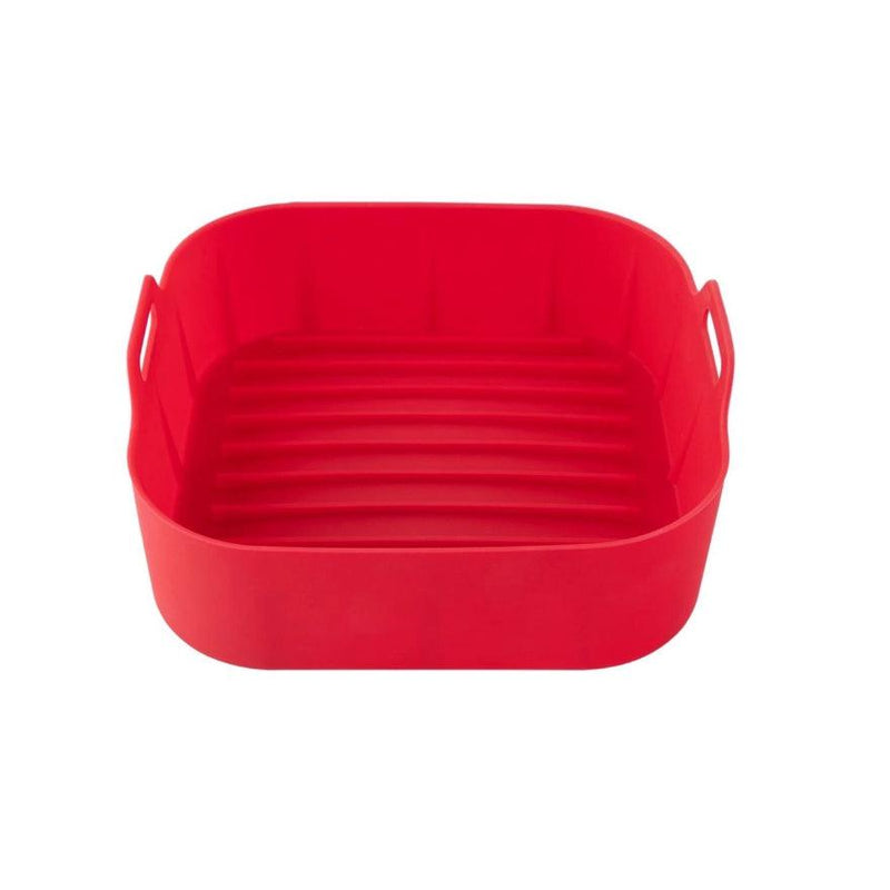 Forma de Silicone Quadrada - Antiaderente Reutilizável Resistente ao Calor para Air Fryer Fritadeira Elétrica Grande - Zentter