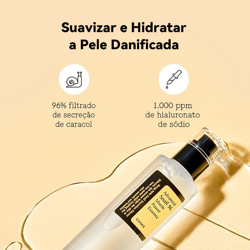 Essência Advanced Snail 96 - Reparação, Hidratação e Cuidados Intensivos com a Pele - 100ml