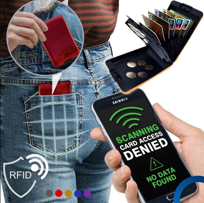 Carteira Antifurto Slim Protect RFID - Segurança Total para Seus Cartões e Dinheiro